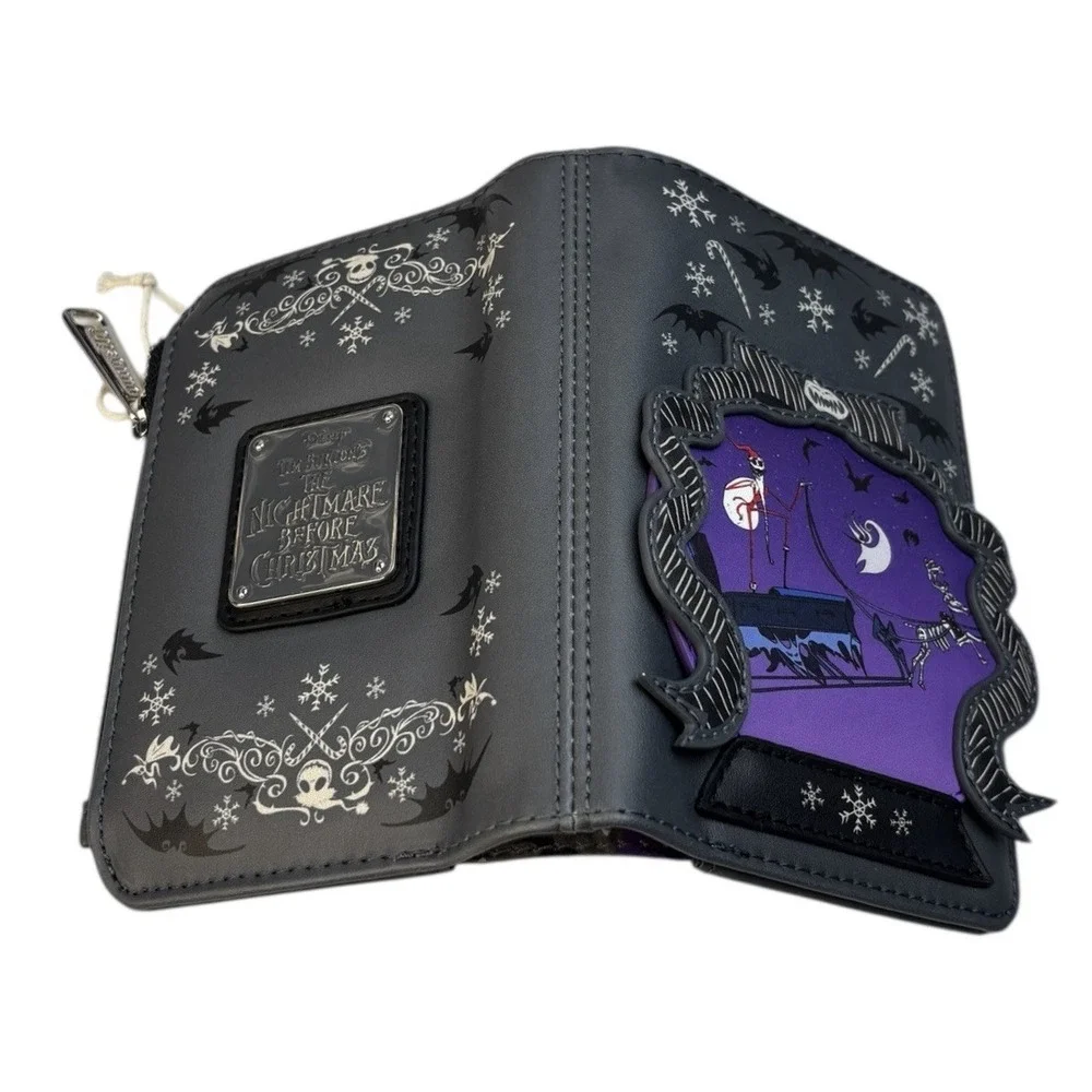 Loungefly Disney Wallet Nightmare Before Christmas‎ Snow Globe Glow NWT